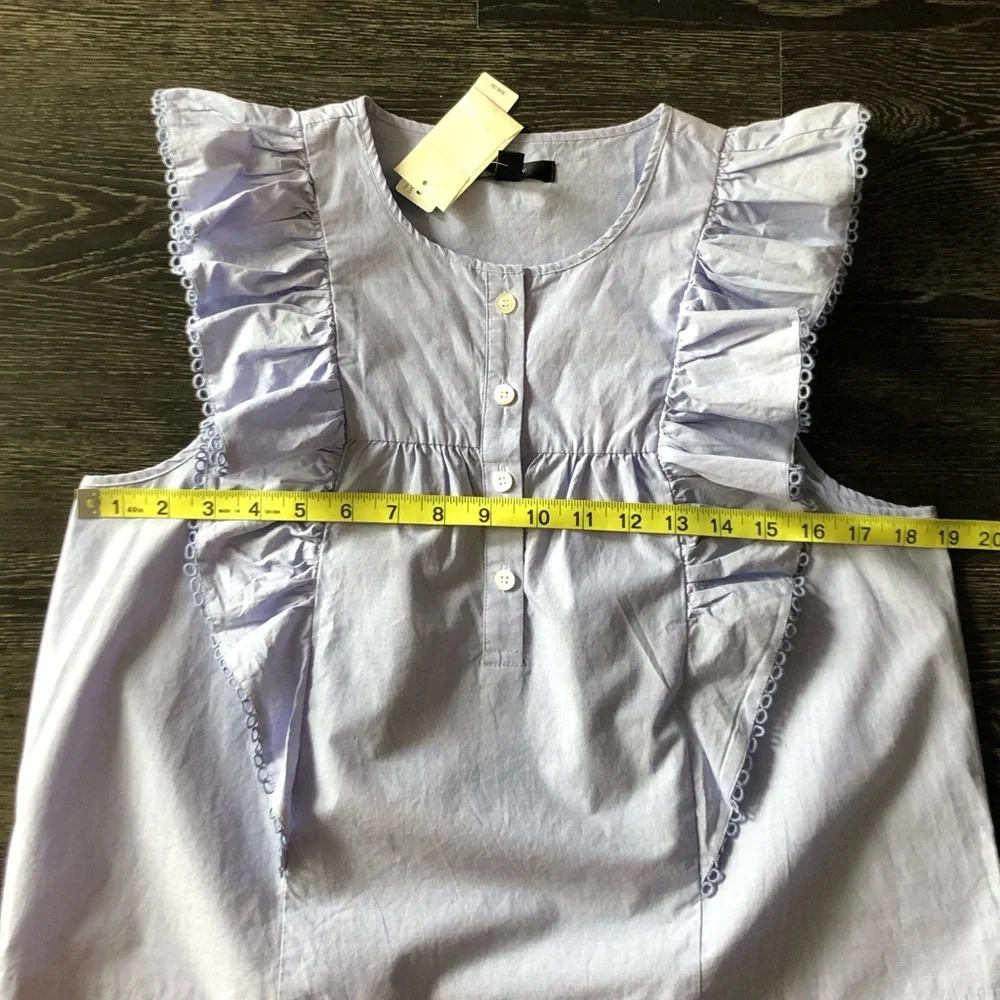 J. Crew Ruffle-Front Top